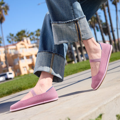 Rothy's Women's Cruiser Mary Jane in ReVelvet™ Lilac