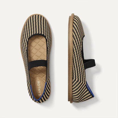 Rothy's Women's Cruiser Mary Jane in Toffee Stripe