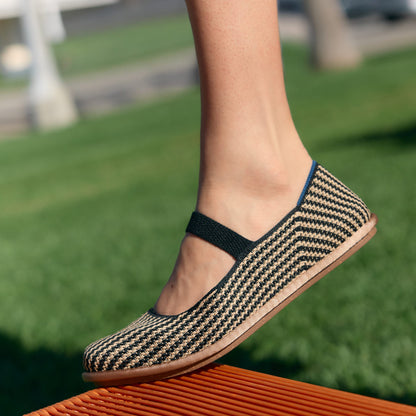Rothy's Women's Cruiser Mary Jane in Toffee Stripe
