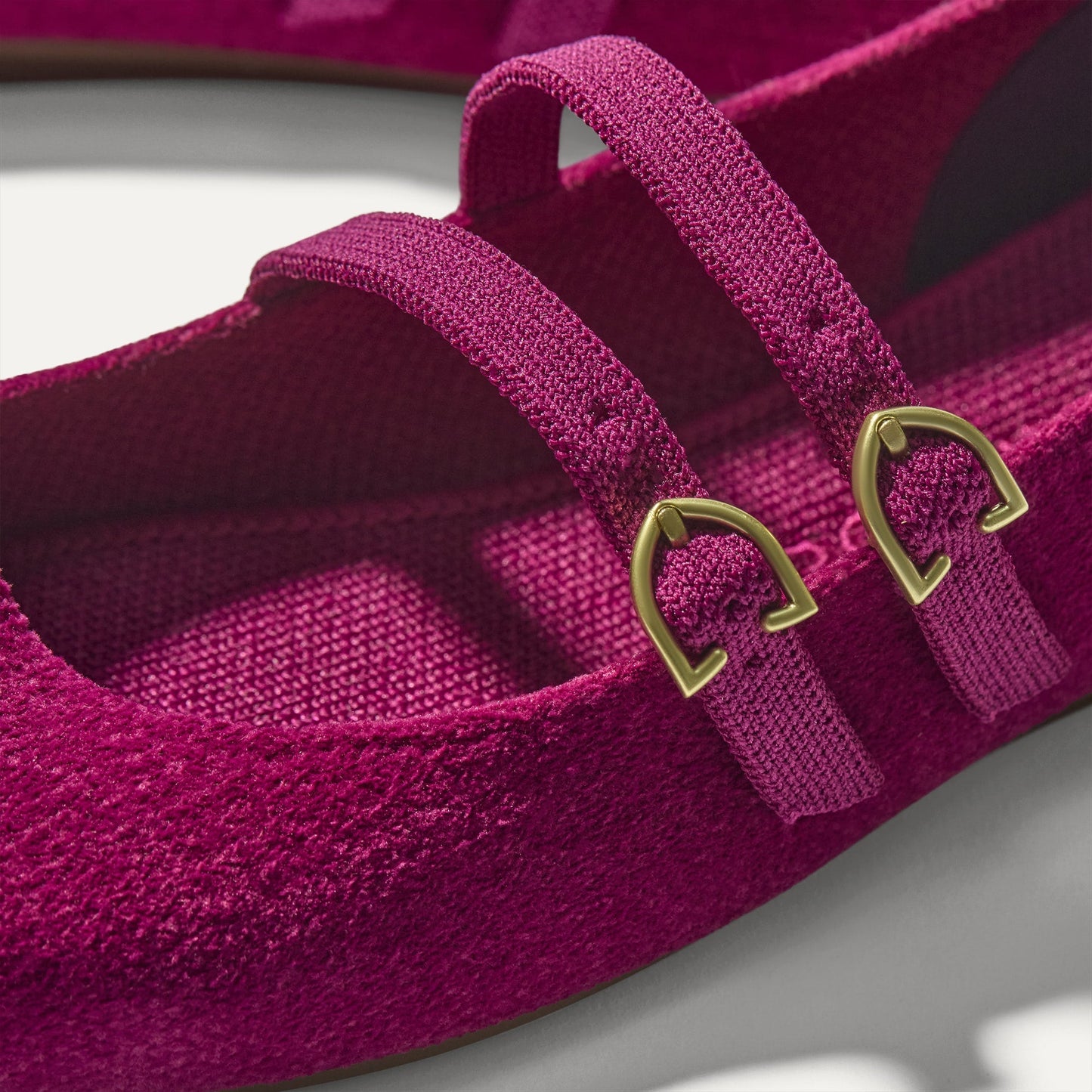 Rothy's The Double Buckle Mary Jane in ReVelvet™ Mulberry