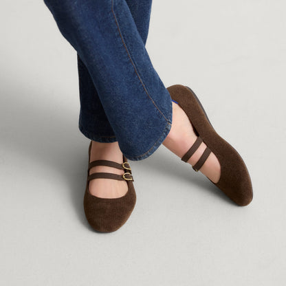Rothy's The Double Buckle Mary Jane in ReVelvet™ Bistro
