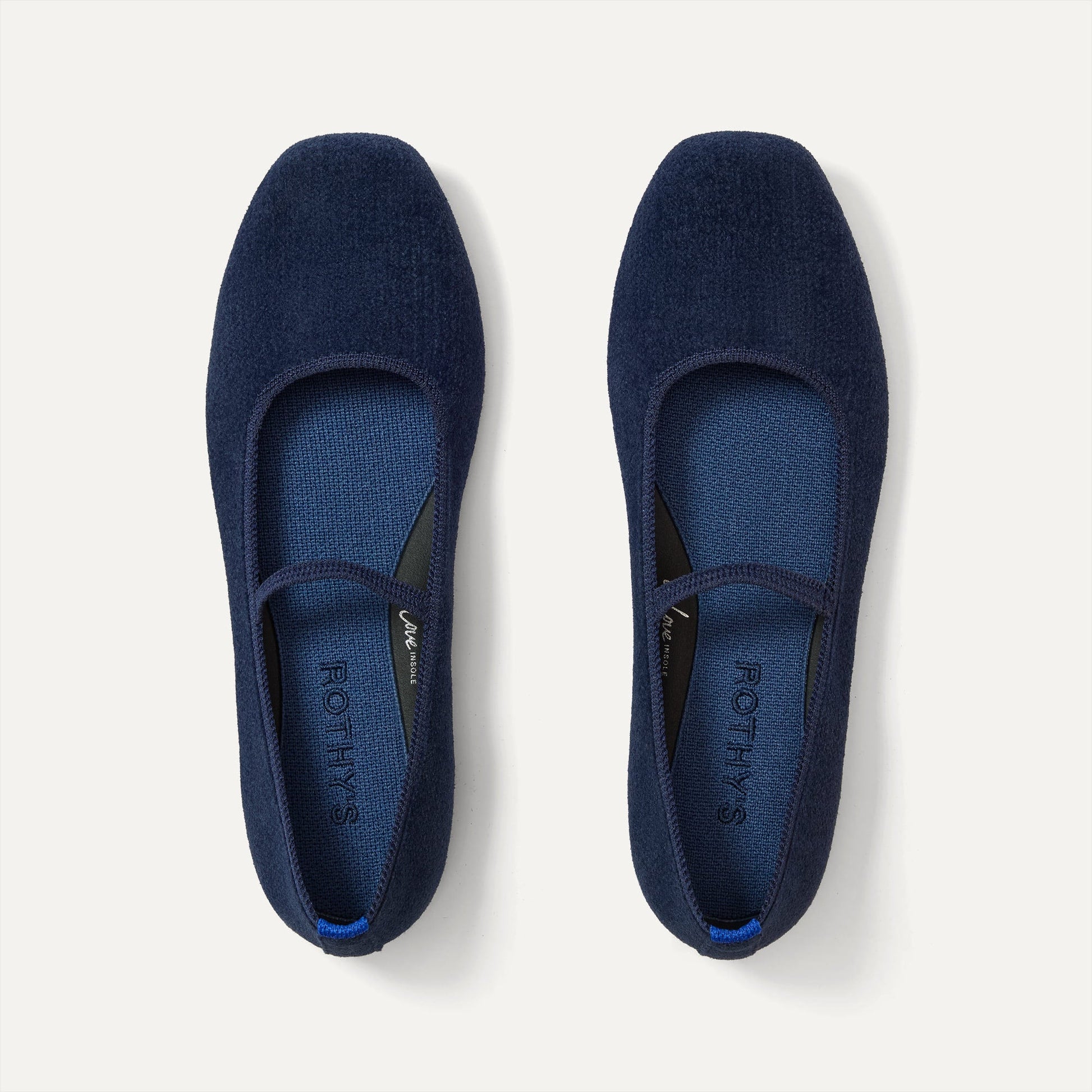 Rothy's The Max Square Mary Jane in ReVelvet™ Navy