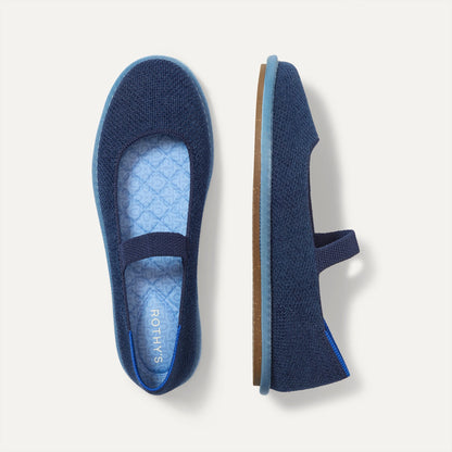 Rothy's Women's Cruiser Mary Jane in ReVelvet™ Navy