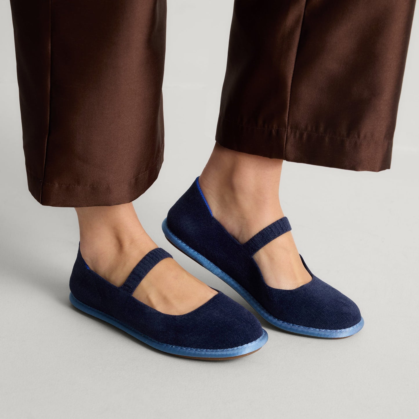Rothy's Women's Cruiser Mary Jane in ReVelvet™ Navy
