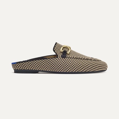 Rothy's The Double Bit Loafer Mule in Classic Micro Check