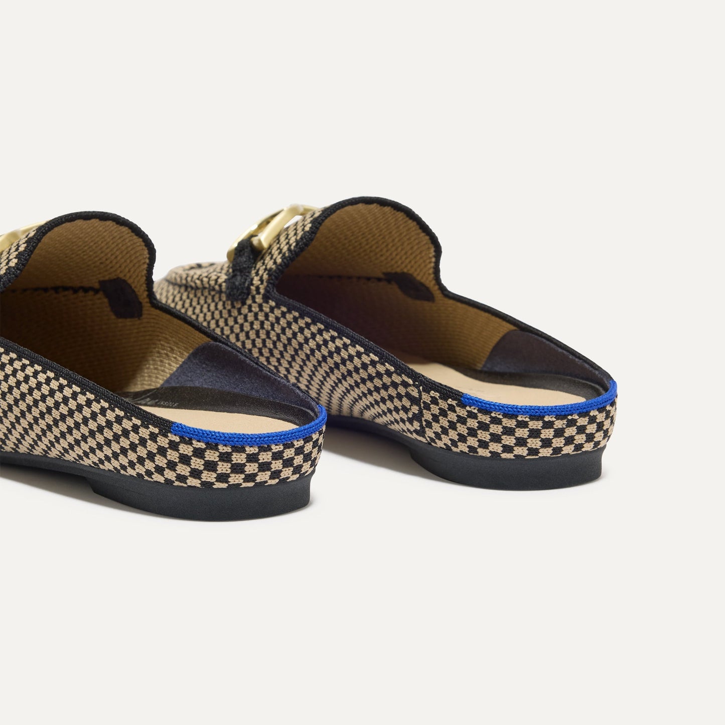 Rothy's The Double Bit Loafer Mule in Classic Micro Check