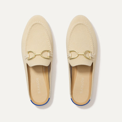 Rothy's The Double Bit Loafer Mule in Sandstone