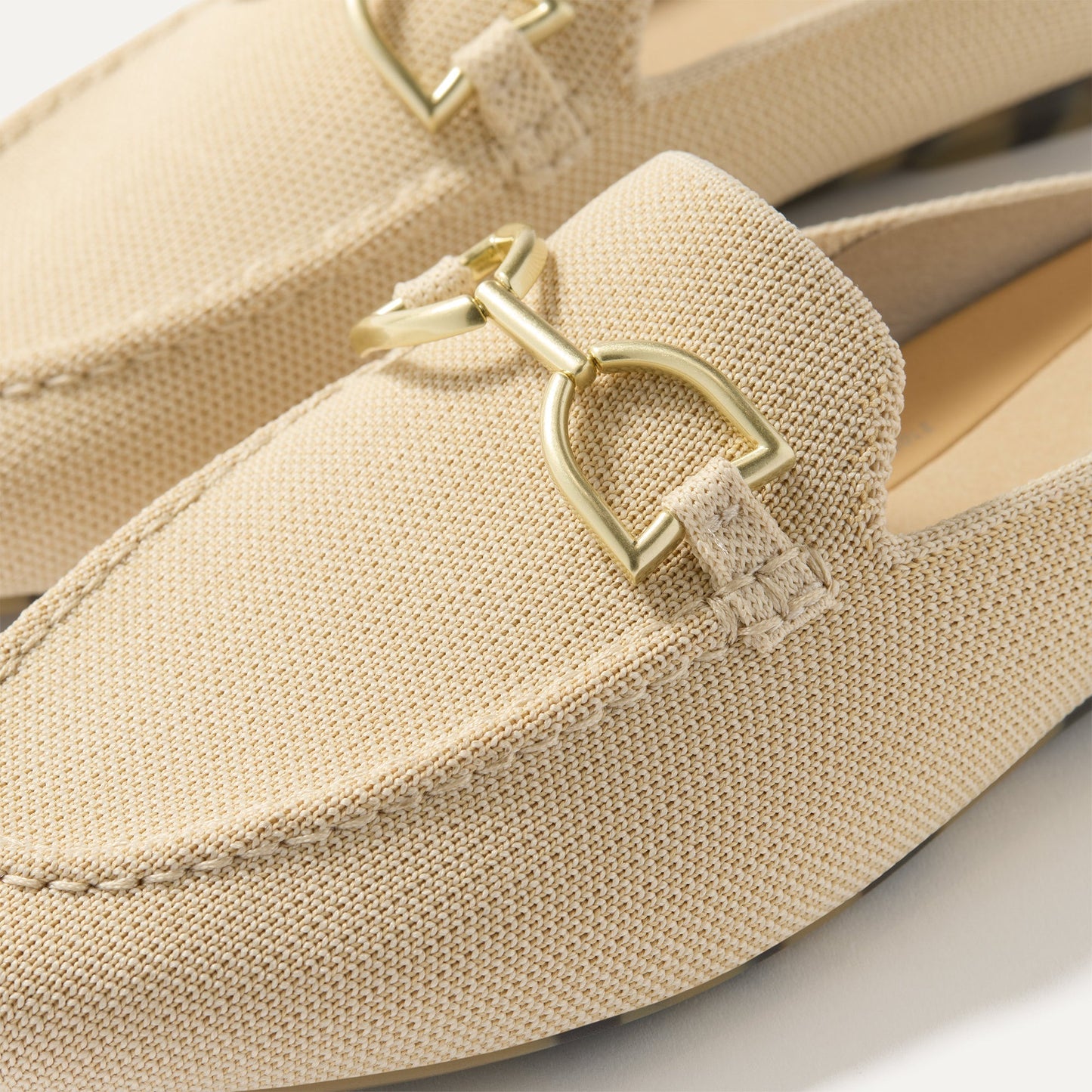 Rothy's The Double Bit Loafer Mule in Sandstone