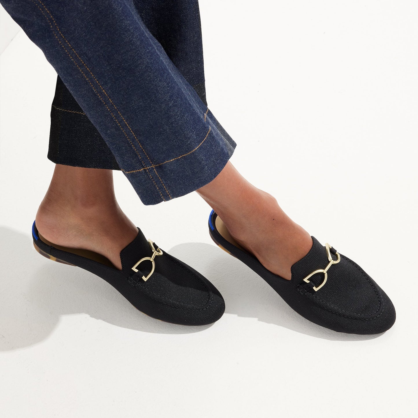 Rothy's The Double Bit Loafer Mule in Black