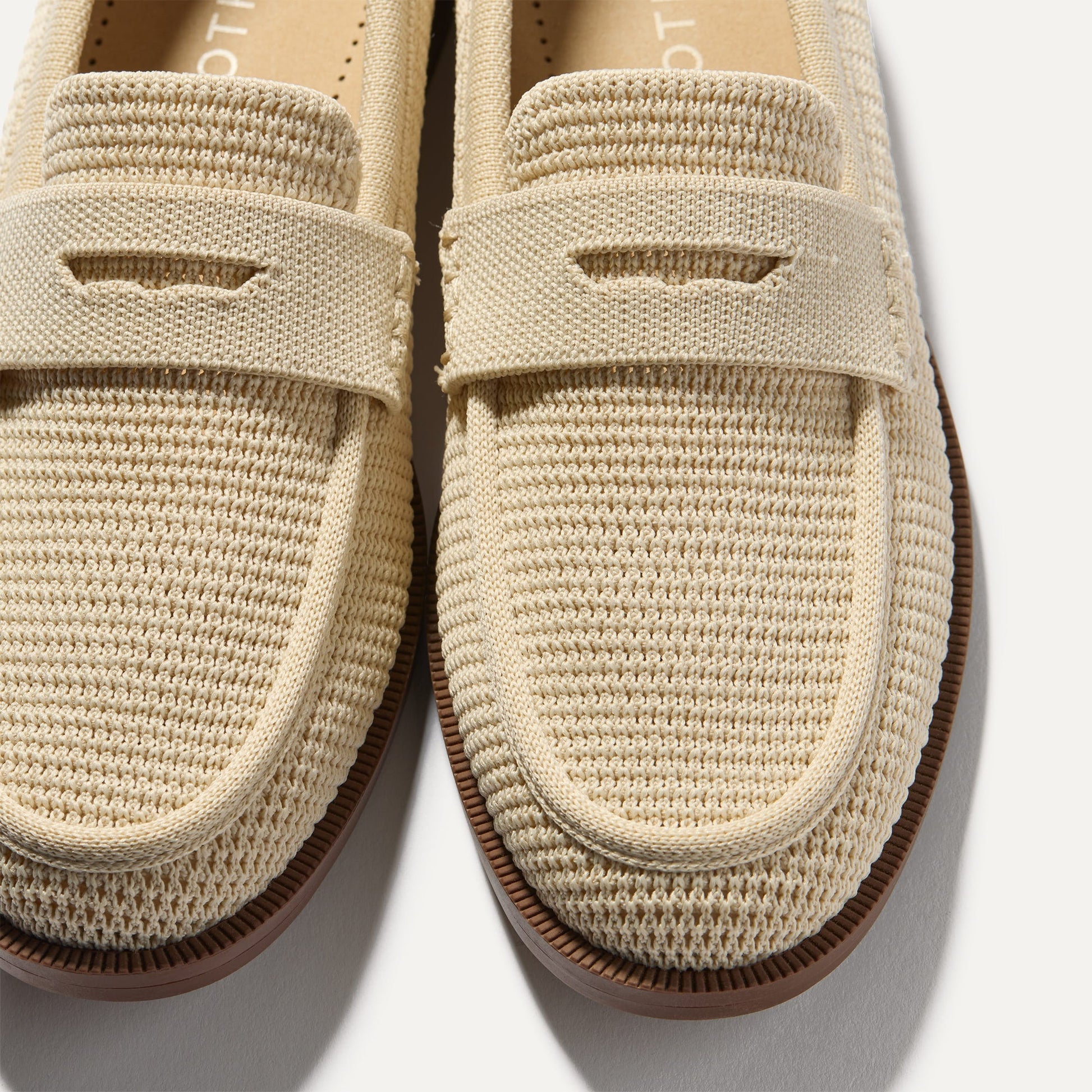 Rothy's The Penny Loafer in Conch Raffia-Knit for Women
