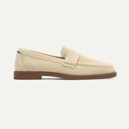 Rothy's The Penny Loafer in Conch Raffia-Knit for Women