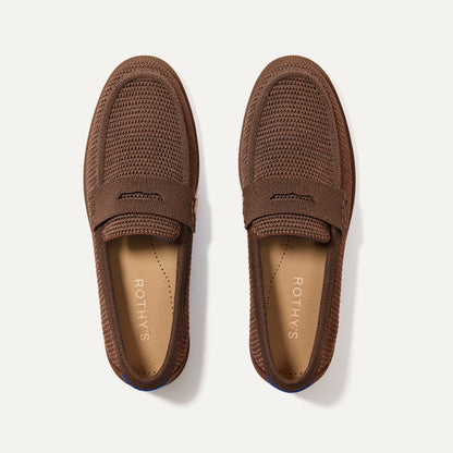Rothy's The Penny Loafer in Cinnamon Raffia-Knit for Women