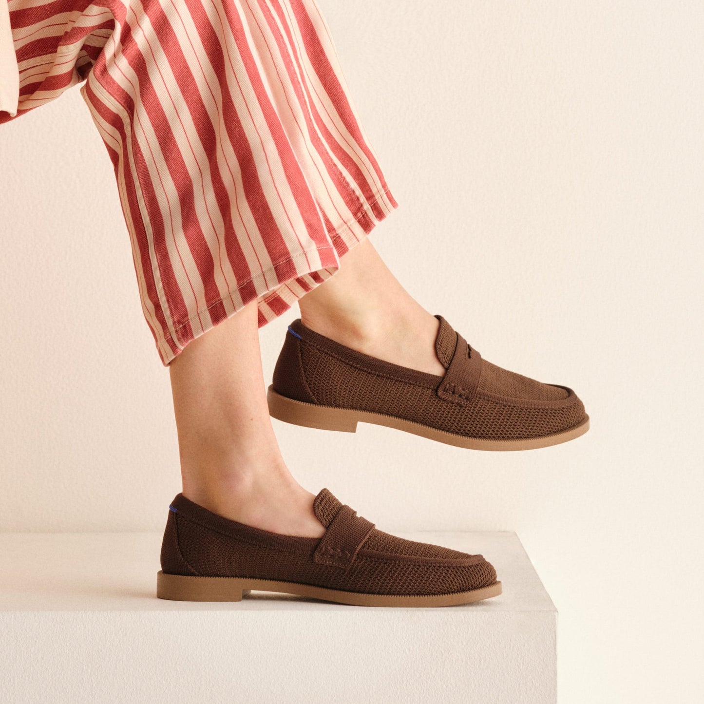 Rothy's The Penny Loafer in Cinnamon Raffia-Knit for Women