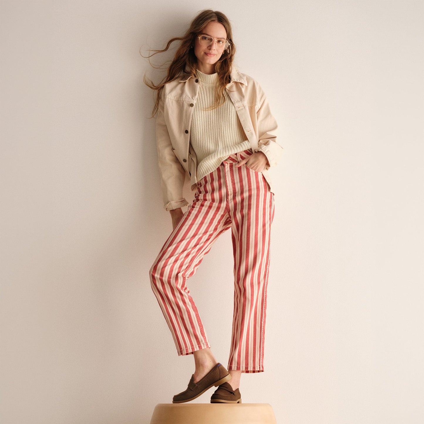 Rothy's The Penny Loafer in Cinnamon Raffia-Knit for Women
