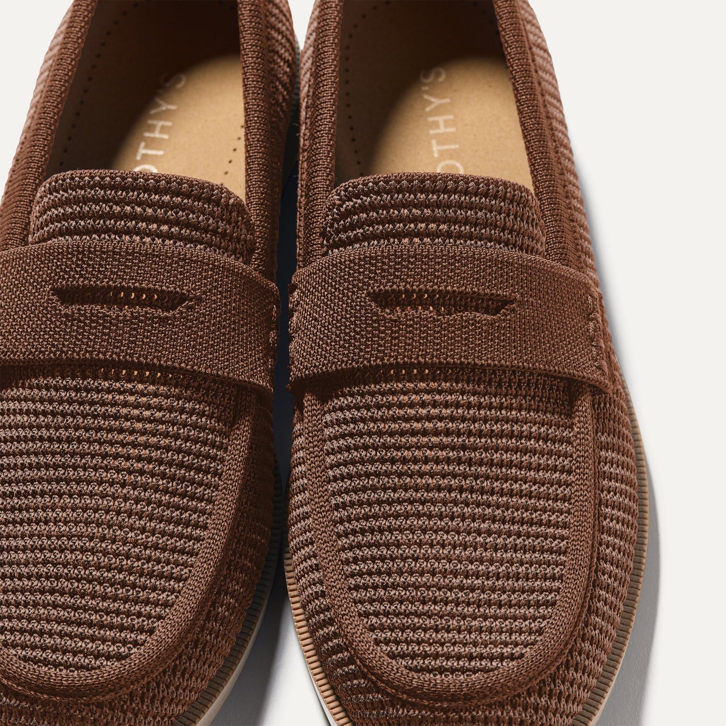 Rothy's The Penny Loafer in Cinnamon Raffia-Knit for Women