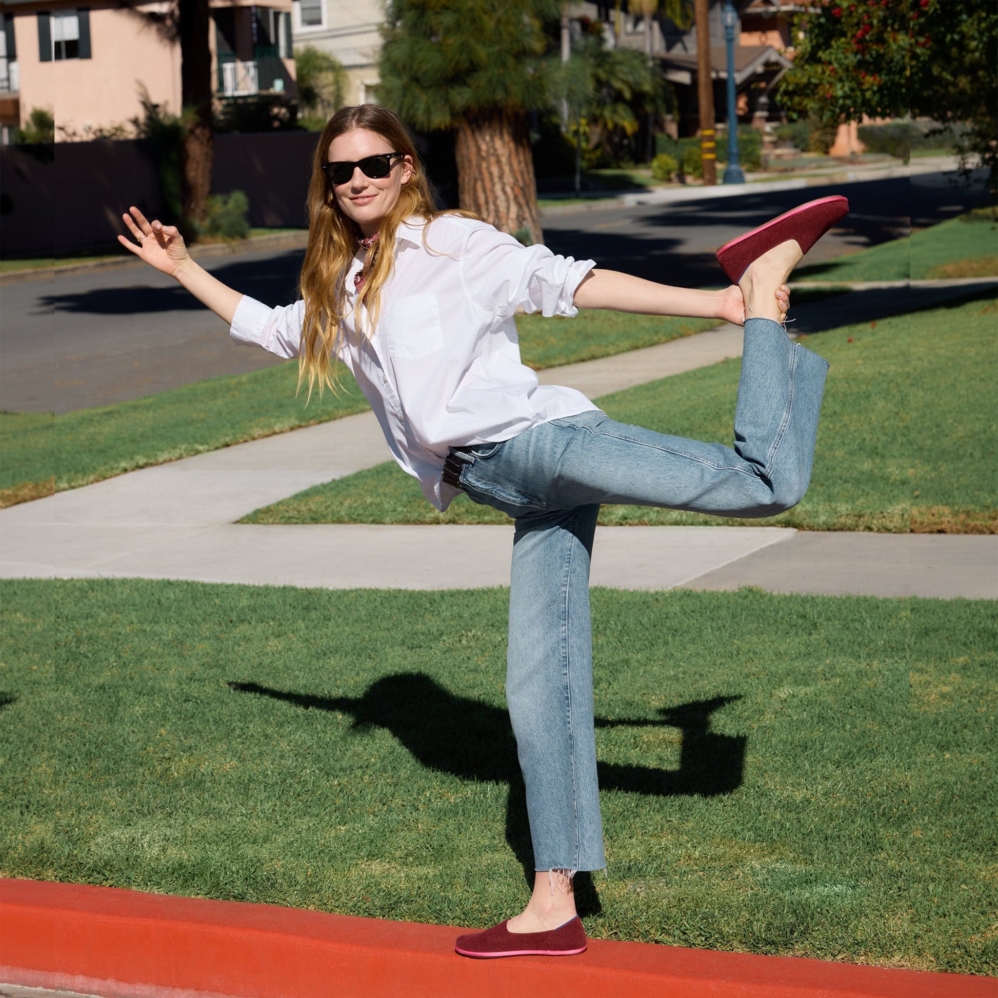 Rothy's Women's Cruiser Loafer in ReVelvet™ Cabernet