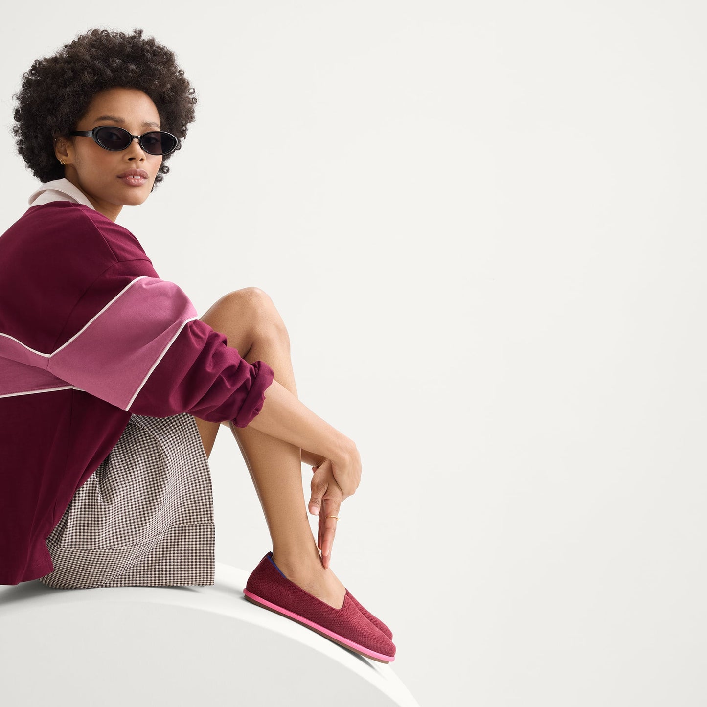 Rothy's Women's Cruiser Loafer in ReVelvet™ Cabernet