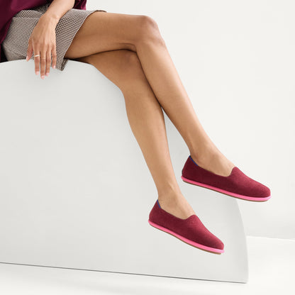 Rothy's Women's Cruiser Loafer in ReVelvet™ Cabernet