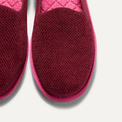 Rothy's Women's Cruiser Loafer in ReVelvet™ Cabernet