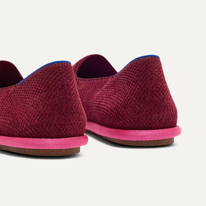 Rothy's Women's Cruiser Loafer in ReVelvet™ Cabernet