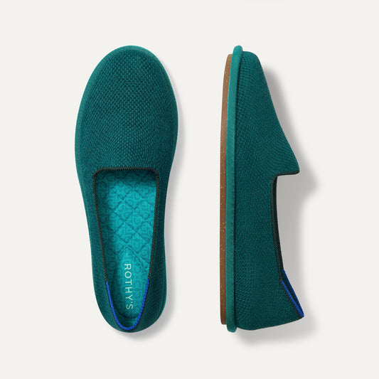 Rothy's Women's Cruiser Loafer in ReVelvet™ Everglade