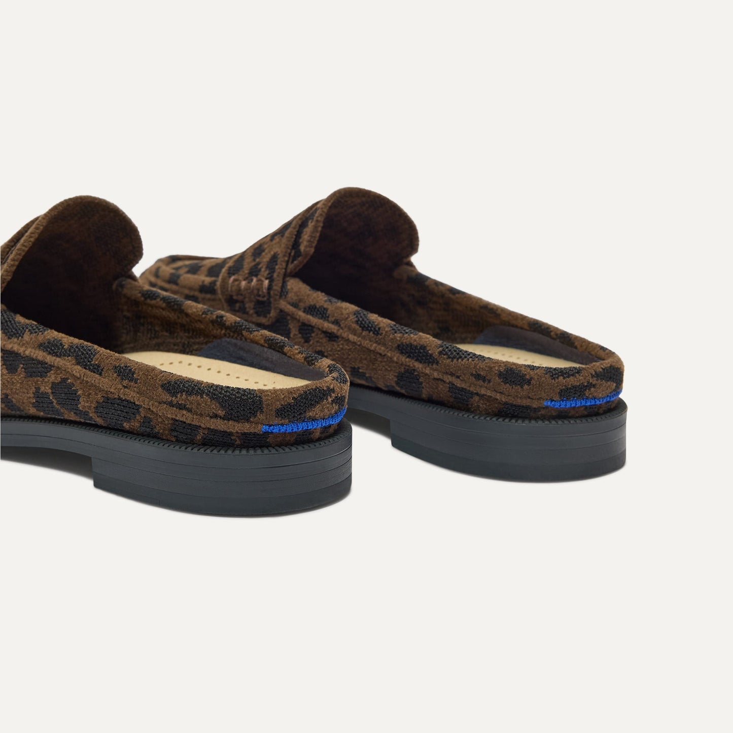 Rothy's Women's Penny Loafer Mule in ReVelvet™ Cheetah