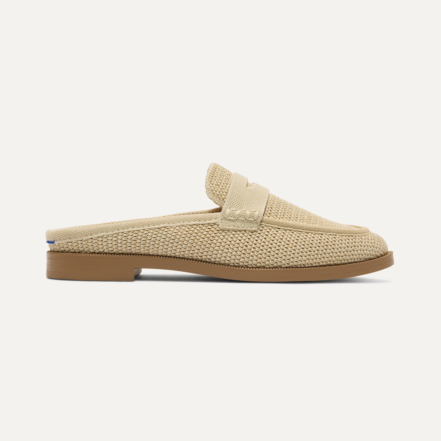 Rothy's Women's Penny Loafer Mule in Sandstone Raffia-Knit