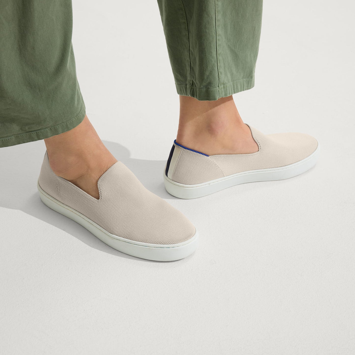 Rothy's The Original Slip On Sneaker in Sand