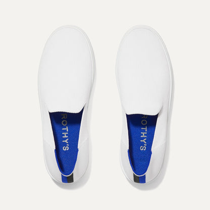 Rothy's The Original Slip On Sneaker in Bright White