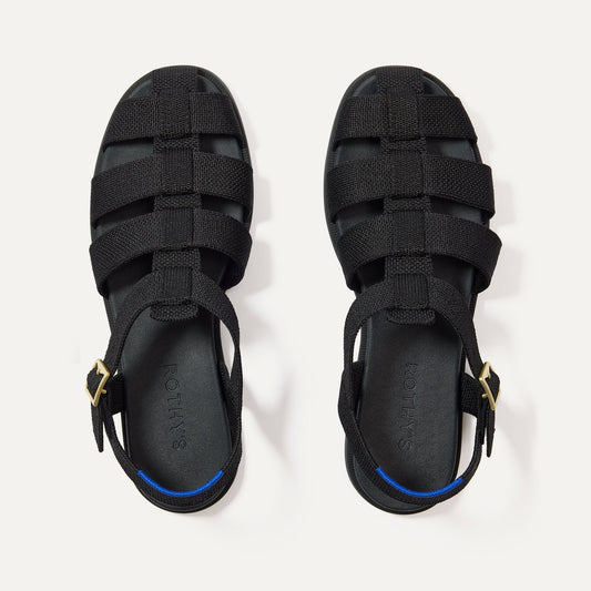 Rothy's The Fisherman Sandal in Black