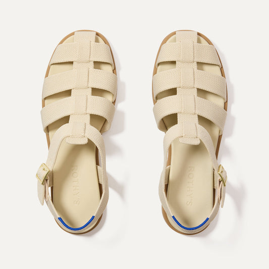 Rothy's The Fisherman Sandal in Coconut