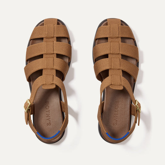 Rothy's The Fisherman Sandal in Pecan