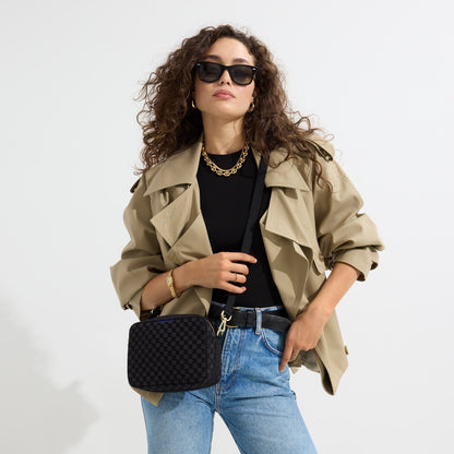 Rothy's The Crossbody Camera Bag in Black Sand