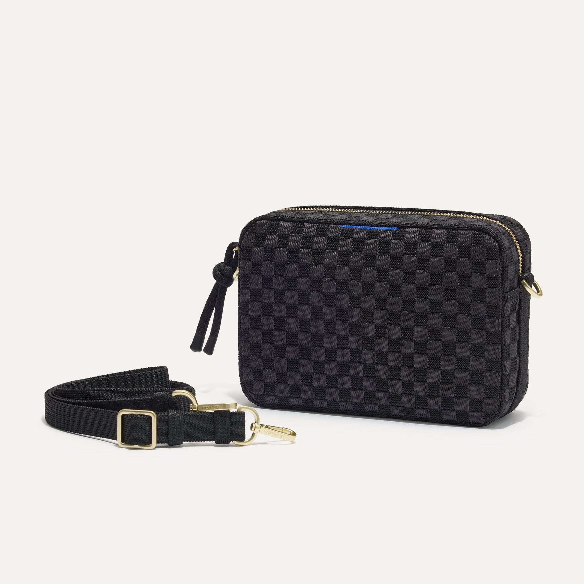 Rothy's The Crossbody Camera Bag in Black Sand