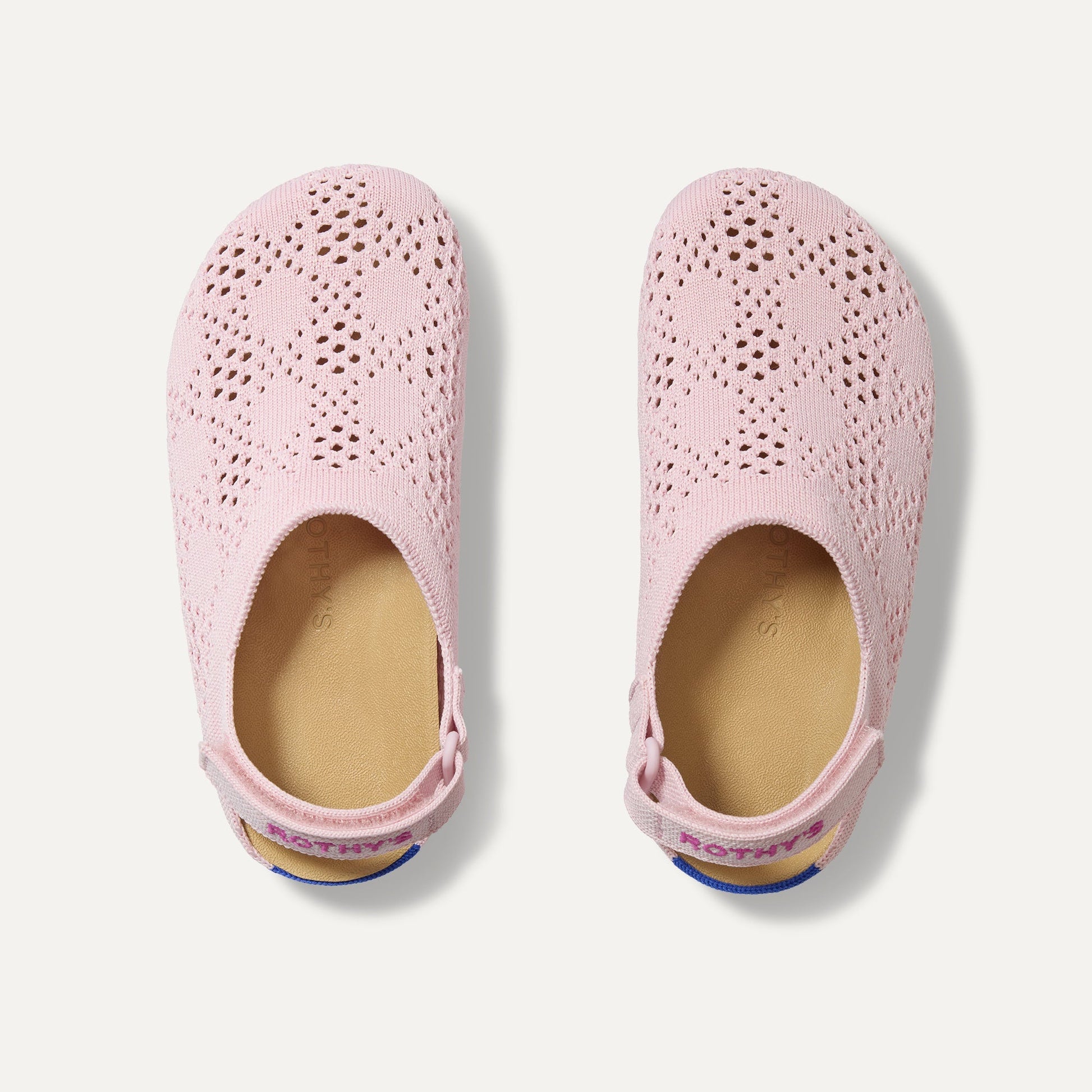 Rothy's The Kids Clog in Pink Crochet