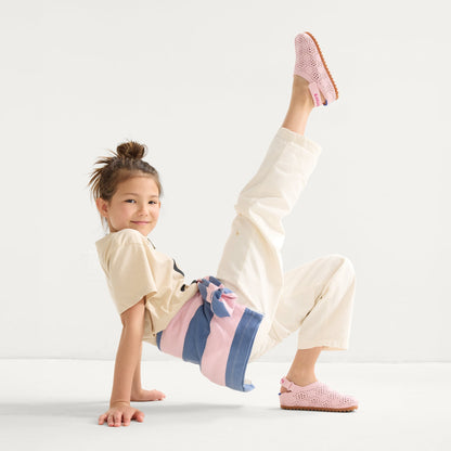 Rothy's The Kids Clog in Pink Crochet
