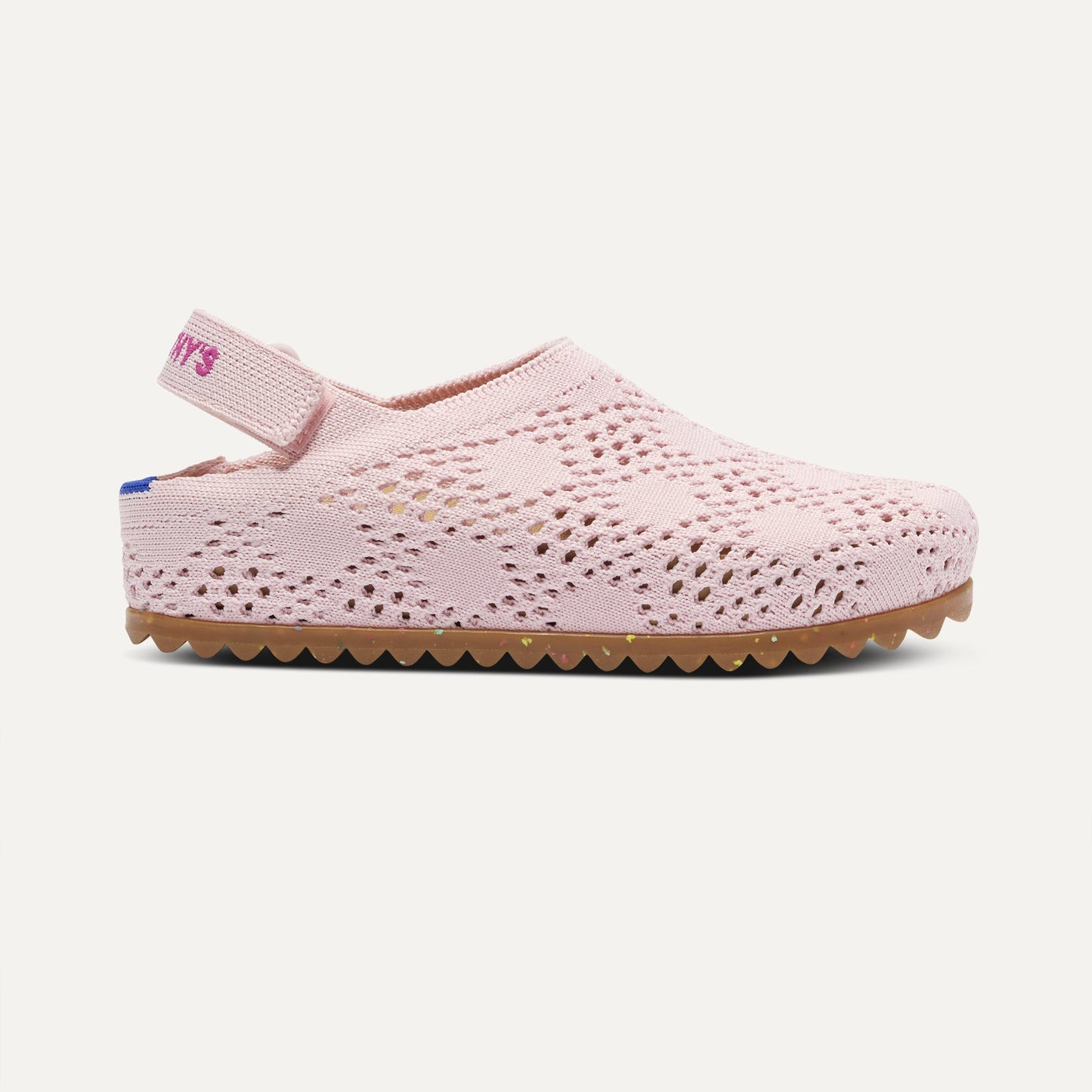 Rothy's The Kids Clog in Pink Crochet