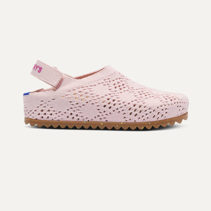 Rothy's The Kids Clog in Pink Crochet