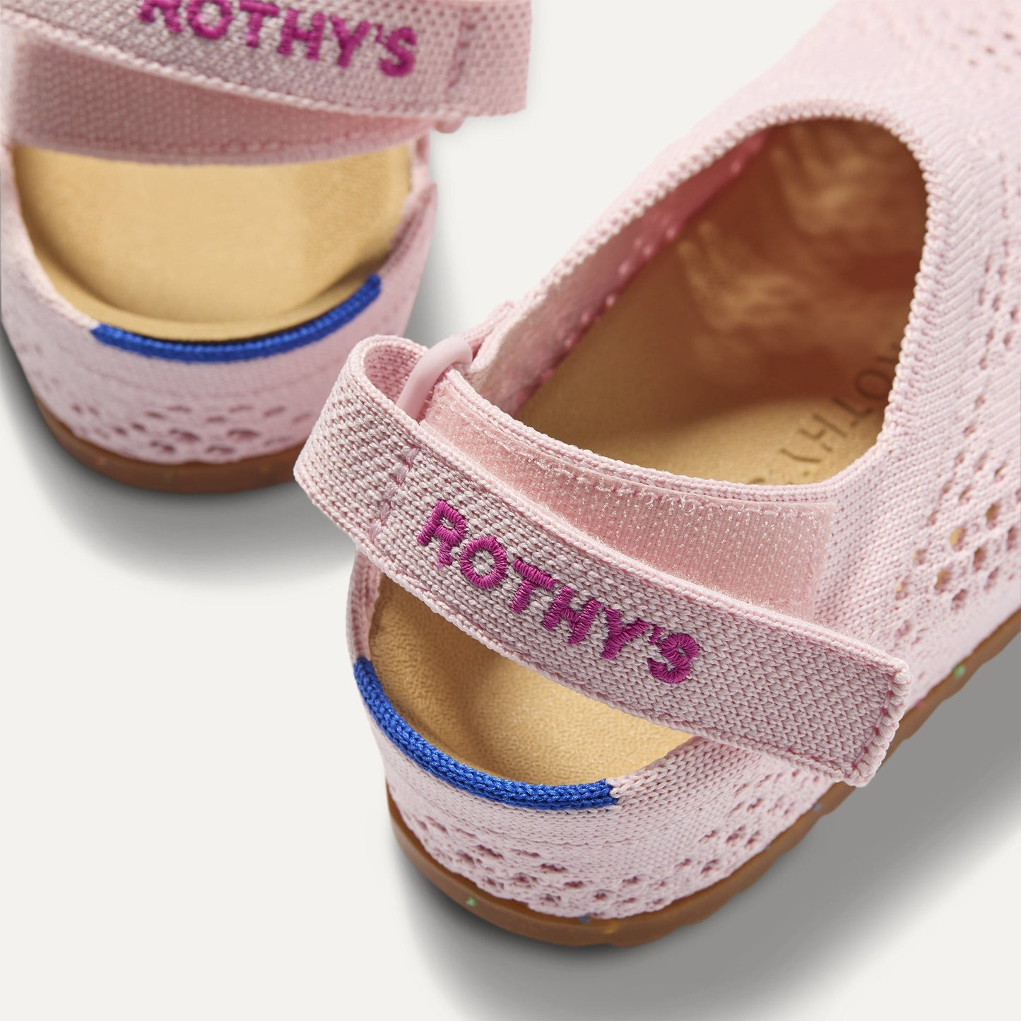 Rothy's The Kids Clog in Pink Crochet