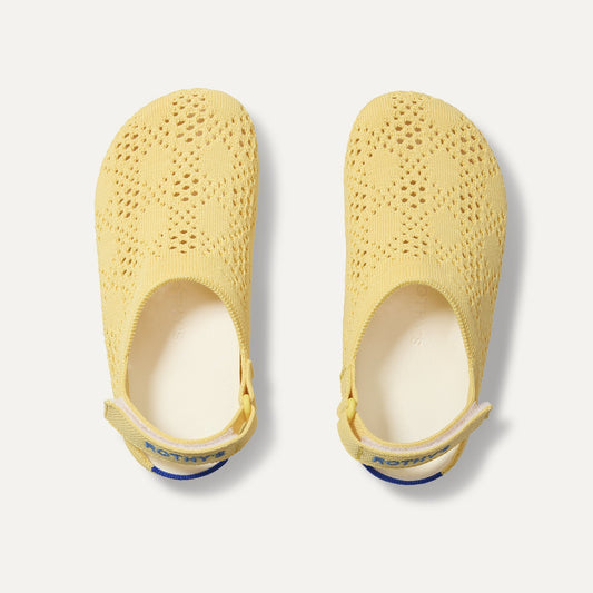 Rothy's The Kids Clog in Sunny Crochet