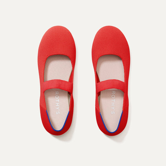 Rothy's The Kids Mary Jane in Glamour Red