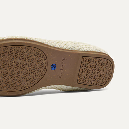 Rothy's The Kids Mary Jane in White Open-Knit