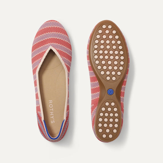 Rothy's The Daily Flat in Sunkiss Stripe