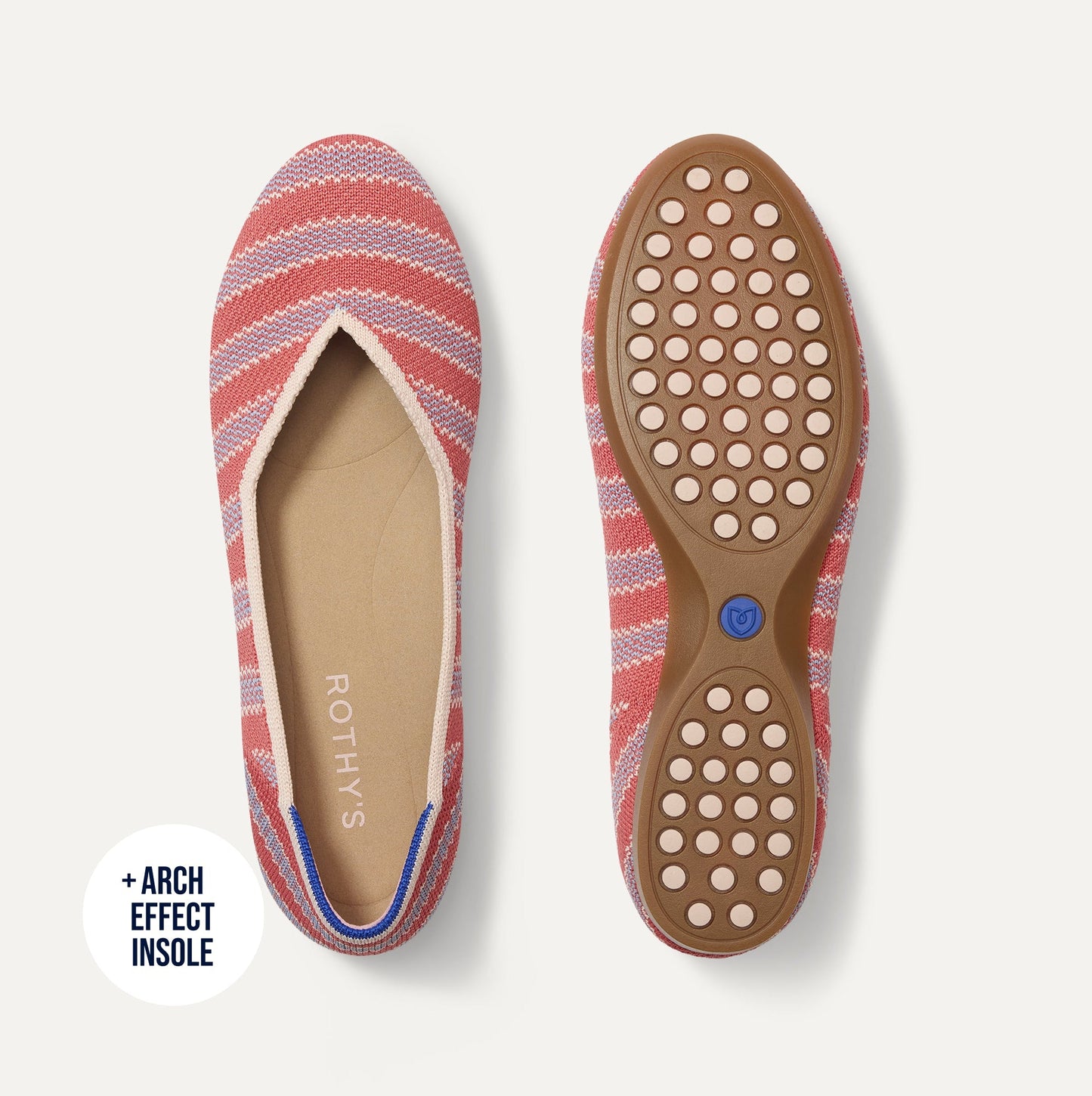 Rothy's The Daily Flat in Sunkiss Stripe