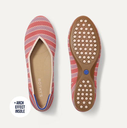 Rothy's The Daily Flat in Sunkiss Stripe