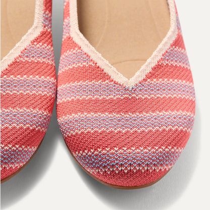 Rothy's The Daily Flat in Sunkiss Stripe