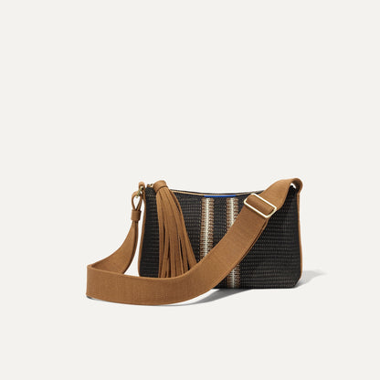 Rothy's The Casual Crossbody in Coffee Market Stripe