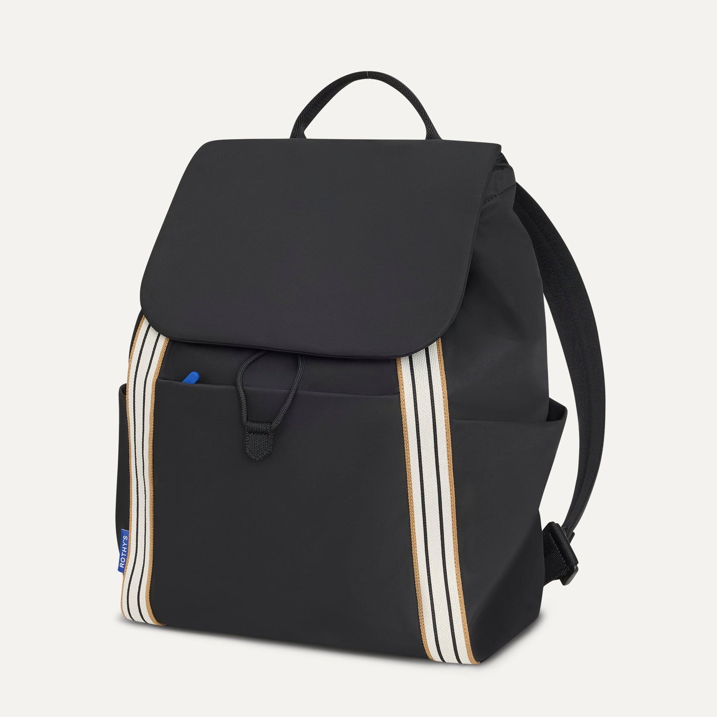 Rothy's Lightweight Travel Cinch Backpack in Ink
