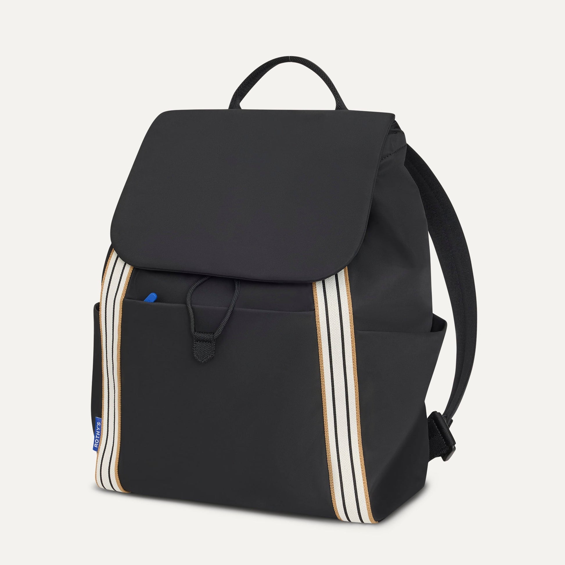 Rothy's Lightweight Travel Cinch Backpack in Ink