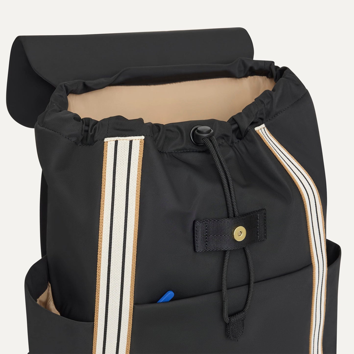 Rothy's Lightweight Travel Cinch Backpack in Ink